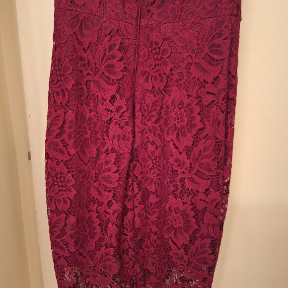 Betsy & Adam size 6 lace turtleneck-collar dress - Picture 6 of 9